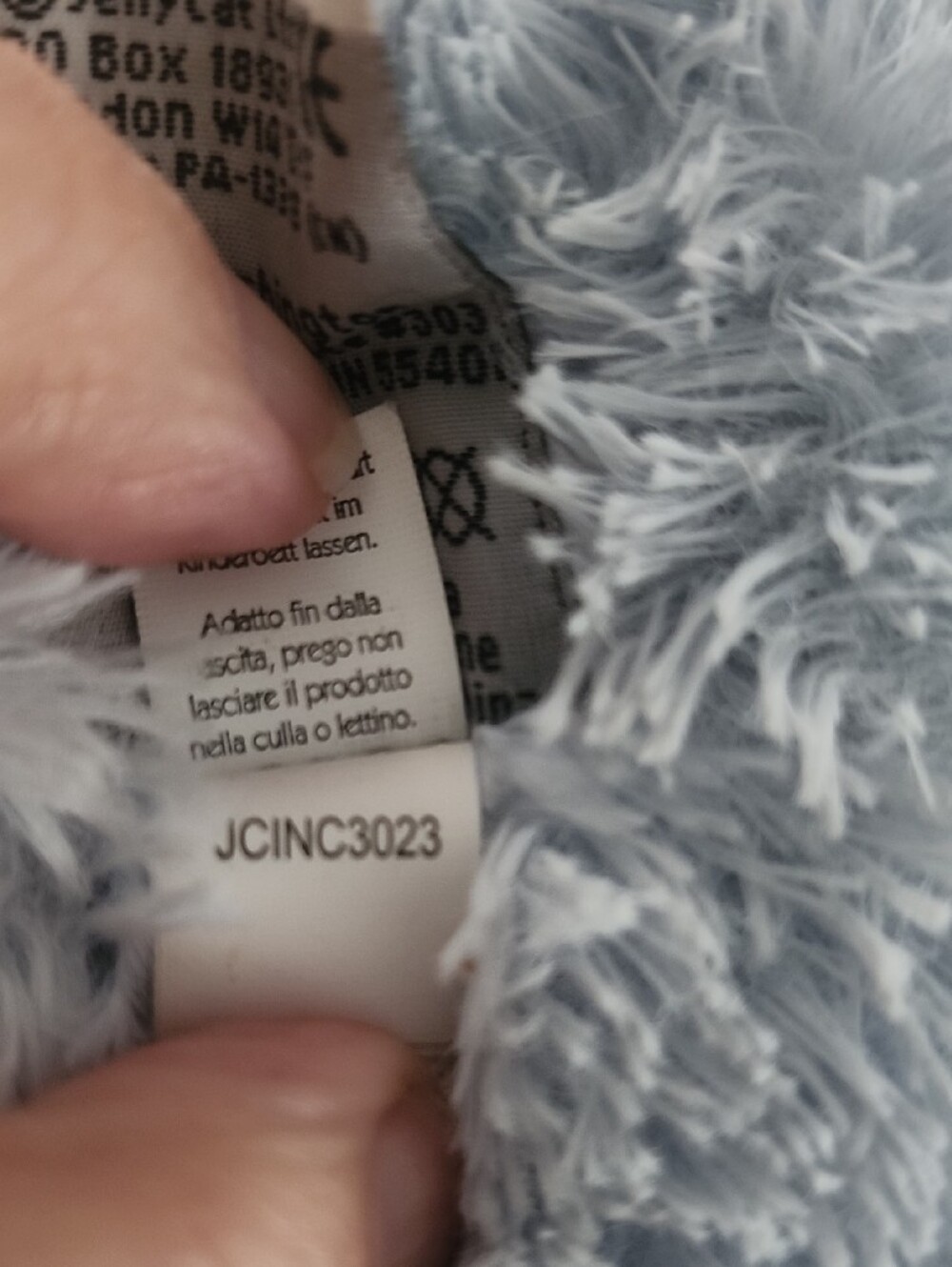 Jellycat Blue Bunny Rabbit Plush - Picture 8 of 8